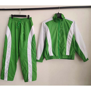 <b>Nylon</b> Hooded Men's Custom Two-Piece Lightweight Windbreaker Tracksuit with Zipper Jacket and <b>Jogger</b> Set for Autumn - Product Image 5