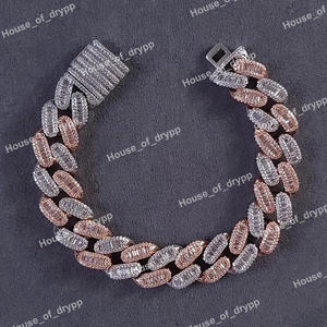 VVS Moissanite Diamond Unisex 925 Silver Bracelet Full Iced Out Hip Hop Style Passes Diamond Tester Diamond Bracelets - Product Image 2