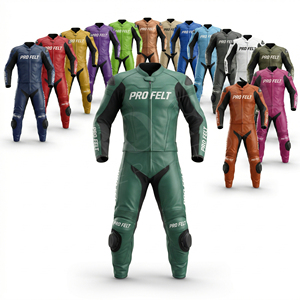 Combinaison de moto en cuir sur mesure de haute qualité avec logo personnalisé, équipement de protection, armure CE, combinaison de moto imperméable - Product Image 1