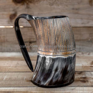 Mug Viking en corne de baleine, authentique, fait à la main, Tankard, meilleure vente, chope à bière, nouveau, pour maison - Product Image 3