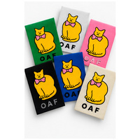 Étiquettes tissées personnalisées avec logo animal, étiquettes à coudre pour vêtements, habillement et sacs