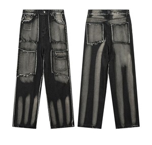 เสื้อผ้าสั่งทำขายส่ง น้ำหนักเบา ซักด้วยกรด ระบายอากาศได้ดี ผ้าฟลีซ ผ้าออกซ์ฟอร์ด สไตล์ไฮสตรีท ปักลาย แพทช์  ทรงหลวม ผ้าฝ้าย 100% ลายยืดหยุ่น - Product Image 4