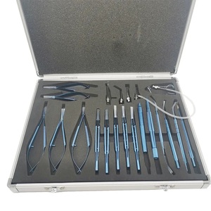 21-Piece Stainless Steel Manual Ophthalmic <b>Micro</b> Surgery Set by REEAX ENTERPRISES Eye Surgical Instruments Basis - Product Image 3