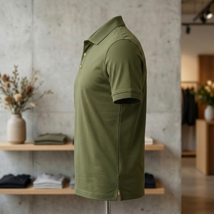 เสื้อยืดผู้ชายแบบสั่งทำพิเศษ เนื้อผ้าถักคุณภาพสูง ใส่สบาย เป็นมิตรกับสิ่งแวดล้อม ทรงเข้ารูป สีพื้น - Product Image 3