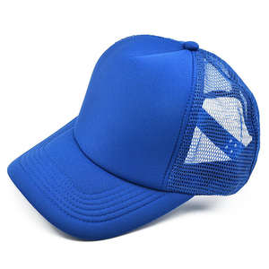 หมวกแก๊ปตาข่ายโฟมสีพื้น ปักโลโก้ได้ตามสั่ง OEM  ระบายอากาศ กันแดด หมวกเบสบอล หมวกทรัคเกอร์แบบเปล่า - Product Image 5