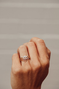 Custom Marquise Solitaire Lab Grown <b>Diamond</b> <b>Ring</b> in 14K 18K Solid Gold Fine Jewelry Manufacturer - Product Image 3