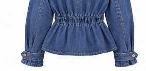 เสื้อแจ็คเก็ตยีนส์ผู้หญิง คอวี แขนยาว ติดกระดุม - Product Image 5