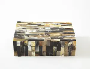 Buffalo Horn Luxury <b>Gift</b> <b>Box</b> With Polished Bracelet Jewelry <b>Box</b> Best Quality Horn <b>Box</b> With Low Price Product Made in India - Product Image 2