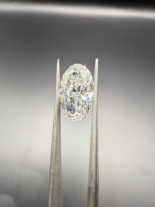 Diamant ovale cultivé en laboratoire, couleur E, pureté VVS2, certifié IGI, diamant non monté pour la fabrication de bijoux, vente en gros, bague de fiançailles - Product Image 3