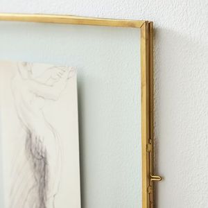 Home Decor Glass & Metal Hanging Photo <b>Frame</b> for <b>Wall</b> Decoration, with 2 Sides Glass Customized <b>Frames</b> - Product Image 6