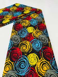 Tissu en coton imprimé africain de haute qualité Ankara, fabrication OEM, marque privée pour l'industrie de la mode ghanéenne - Product Image 3