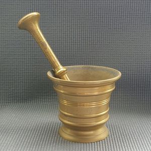 Handmade Handicrafts Gold Mortar And Pestle set Best manufacturer traditionally known as Khalbatta And Hamam Dasta - Product Image 1