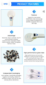 Lecteur-graveur portable RFID S03 134,2 KHz FDX-B, scanner de puces pour animaux de compagnie, carte de puce, USB longue portée - Product Image 5