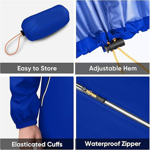 Softshell <b>Jacket</b> <b>Men</b>’s Ultra-<b>Lightweight</b> Packable Windbreaker – Waterproof Emergency Shell with Integrated Travel Pouch - Product Image 5