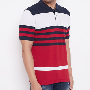 Camiseta de Alta Calidad para Hombre, Ropa Deportiva Informal, Manga Corta, Cuello Camisero, Diseño con Bolsillo Frontal, Transpirable, Spandex/Algodón - Product Image 3