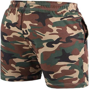 <b>Men's</b> Camouflage Cotton <b>Shorts</b> <b>Elastic</b> <b>Waist</b> Casual Style Breathable Fabric Mid Rise Printed Pattern - Product Image 2