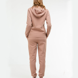 Sweat-shirt personnalisé de haute qualité, ensemble de survêtement pour femmes, ensemble 2 pièces, pantalon de jogging à fermeture éclair, molleton de coton respirant, survêtement - Product Image 5
