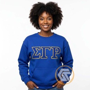 Sweat-shirt Femme Haute Qualité en Coton Polaire Écologique 500g Sigma Gamma Rho Broderie Grecque sur le Devant Séchage Rapide Automne Hiver - Product Image 2