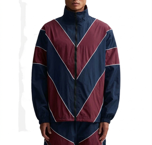 Conjunto Cortavientos Ligero de Alta Calidad, Estilo Deportivo Casual, Nylon, Corte Regular, Capucha, Cintura Elástica, Transpirable, Resistente al Viento, para Primavera - Product Image 1