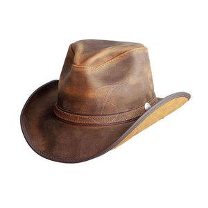 Western Cowboy <b>Hat</b> For <b>Men</b> Wide Brim Felt <b>Hat</b> 100% Leather Made Rodeo Style Cowboy <b>Hat</b> In Low Price - Product Image 3