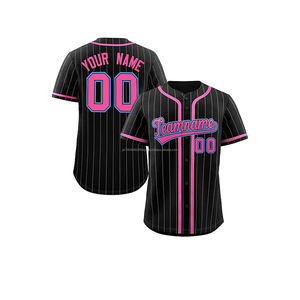 Maillots de baseball/softball unisexes personnalisés, respirants, grande taille, chemises boutonnées avec nom et numéro personnalisés, S-7XL - Product Image 1