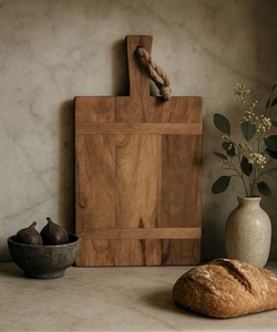 Natural Grain Wooden Chopping <b>Board</b> with Handles – Durable Kitchen Prep, Cheese & Charcuterie Serving <b>Board</b> - Product Image 4