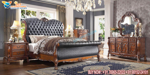 Muebles de dormitorio estilo victoriano, juego de cama King y Maharaja, disponible en 5 unidades - Product Image 6