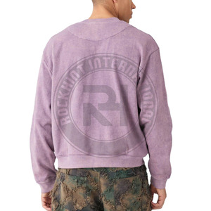 เสื้อสเวตเชิ้ตคุณภาพสูง ผ้าฝ้าย 100% สวมใส่สบาย ปักโลโก้ได้ตามต้องการ เนื้อผ้าหนา สีพื้น ทรงปกติสำหรับผู้ชาย คอกลม บุขนด้านใน เป็นมิตรต่อสิ่งแวดล้อม - Product Image 6