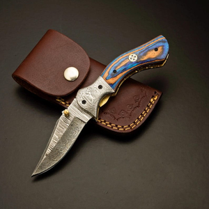 Cuchillo de Bolsillo de Edición Limitada de Acero de Damasco de Alta Calidad con el Mejor Diseño, Nueva Moda, Agarre Fuerte, Uso Industrial, Producto Palace LLC - Product Image 6