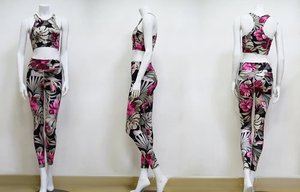 Conjuntos de Yoga Reciclados con Logo Personalizado, Ropa de Gimnasio para Mujer, Conjuntos de Yoga para Fitness, Conjunto de Yoga para Descanso, Chándal Jogger, Pantalones Deportivos para Mujer - Product Image 6