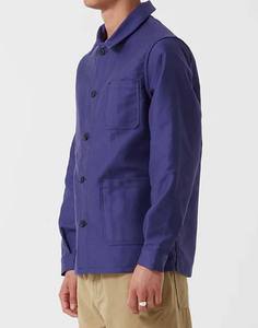 Wholesale Custom <b>Men's</b> Breathable Workwear <b>Jacket</b>, OEM Blue Cotton Twill Coat Durable Utility Uniform Working Outerwear <b>Jacket</b> - Product Image 3