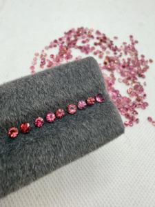 Tourmaline rose naturelle de haute qualité, taille brillant ronde 2,5-3,5 mm, pierre précieuse lâche avec jeu de couleurs, 46 carats, pour la fabrication de bijoux - Product Image 1