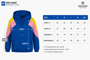 Custom Color Block Pullover Hoodie <b>Sweatshirt</b> Blue <b>Pink</b> Yellow Long Sleeve Hooded Casual Streetwear Fashion Apparel Manufacturer - Product Image 4