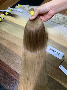 Extensions de cheveux naturels NASA, couleur blond brun clair, super double drawn, cheveux vietnamiens, pointes pleines, cheveux en vrac - Product Image 3