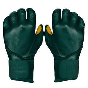Guantes de Bateo Deportivos Premium de Cuero Sintético para Cricket y Béisbol, Agarre Cómodo, Palma Acolchada, Transpirables, Muñequera Personalizada - Product Image 3