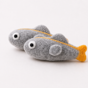 Handmade <b>Wool</b> Felt Fish <b>Craft</b> Pretend Play Soft Toy for 3-6 Year Old Unisex Educational Customizable Gift - Product Image 4