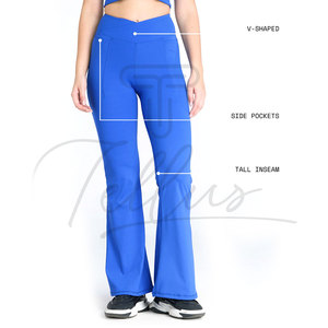 Best Quality Women's Yoga <b>Leggings</b> High Waist <b>Pockets</b> Lightweight Spandex/Polyester Custom Unique Design Premium Fitness Wear - Product Image 5