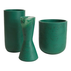 Vase à fleurs de table en résine personnalisable moderne, artisanat écologique, imperméable, de haute qualité, design Art Déco, décoration d'intérieur - Product Image 6