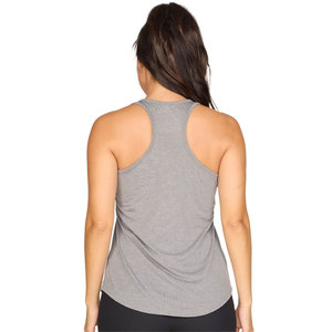 Camiseta sin mangas para mujer Power Tank Top, estilo racerback, color Coral Glow Light Heather, talla pequeña. - Product Image 6
