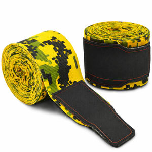 Cotton Durable Boxing Hand <b>Wraps</b> in Yellow Red Blue White <b>Black</b> for Gym Training Comfortable Fit All Seasons Use - Product Image 5