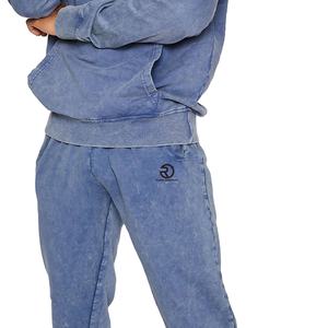 Qualité supérieure Hommes Survêtements Streetwear Acid Washed Survêtement Logo Personnalisé Courir En Plein Air Jogging Ensemble Léger - Product Image 2