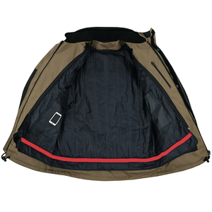 Veste de moto en textile Cordura résistante, imperméable, longue, pour la conduite, noire - Product Image 4