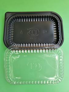 Hot selling Vietnam Factory Low price 1-2-4 Compartments <b>Disposable</b> Plastic Food Container with Lid Black Color Take Away <b>lunch</b> - Product Image 5
