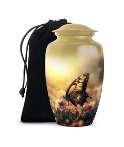 Urna Funeraria para Adultos de Diseño Moderno Americano Hecha a Mano, Hermosa Urna Conmemorativa para Entierro - Product Image 1