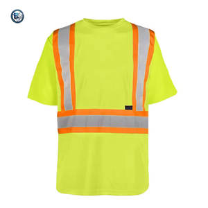 Camisa de Seguridad de Alta Visibilidad para Trabajo, Ajuste Cómodo con Detalles Reflectantes para Trabajos al Aire Libre y en Obras - Product Image 1