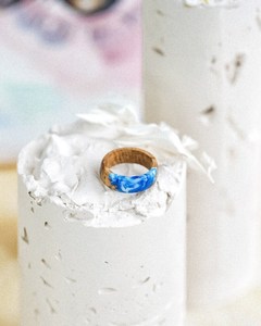 Porte-serviettes en bois et résine, design haut de gamme, décoration de table luxueuse pour la maison - nouvelle arrivée - Product Image 1