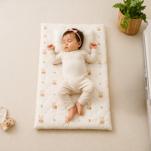 VINABEDDING Wholesale OEM OEKO-TEX Baby Crib Mattress 100% Cotton Microfiber Playmat VinaCubs Cotton Mat - Product Image 3