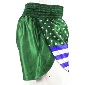 Blaze, pantalones cortos de entrenamiento de cintura media Unisex, 100% poliéster ecológico, secado rápido, impermeable, transpirable, patrón de tablero antiarrugas - Product Image 4