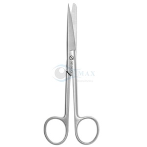 Tijeras multiusos con cuchillas rectas, una punta afilada y otra roma, 145 mm (5 3/4) de largo, reutilizables, de alta calidad - Product Image 1