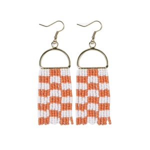 Fashion Earrings Exaggerated Beads Tassel green yellow and <b>purple</b> colour Earrings <b>Jewellery</b> for Women and girls from India - Product Image 4